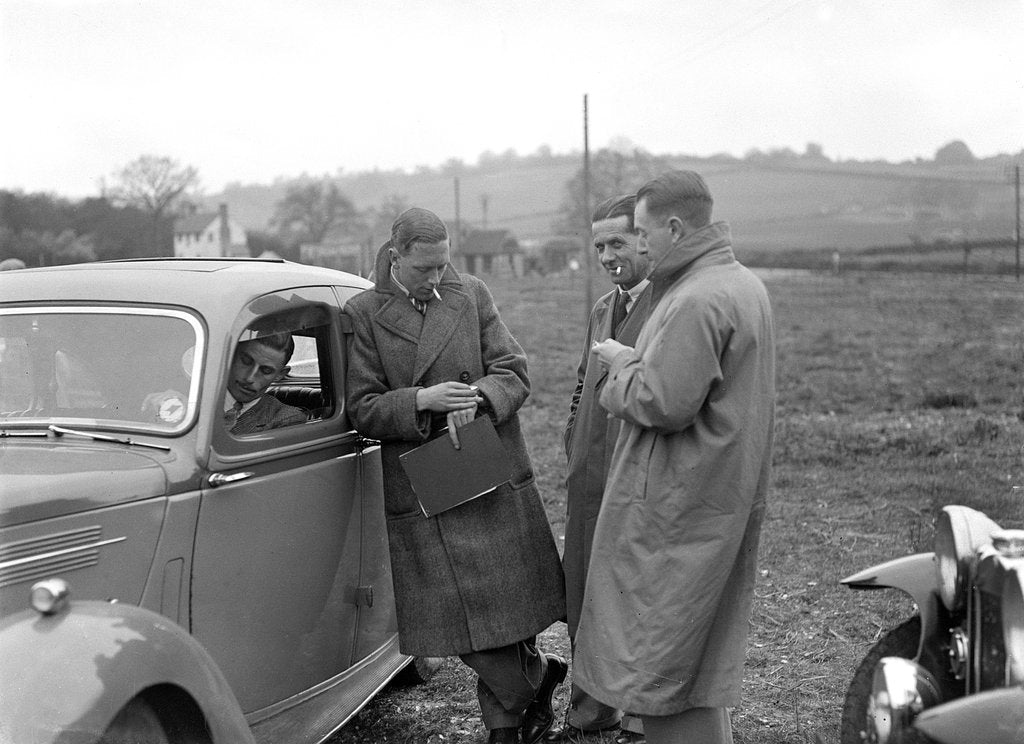 Detail of Standard Twelve at the Standard Car Owners Club Southern Counties Trial, 1938 by Bill Brunell