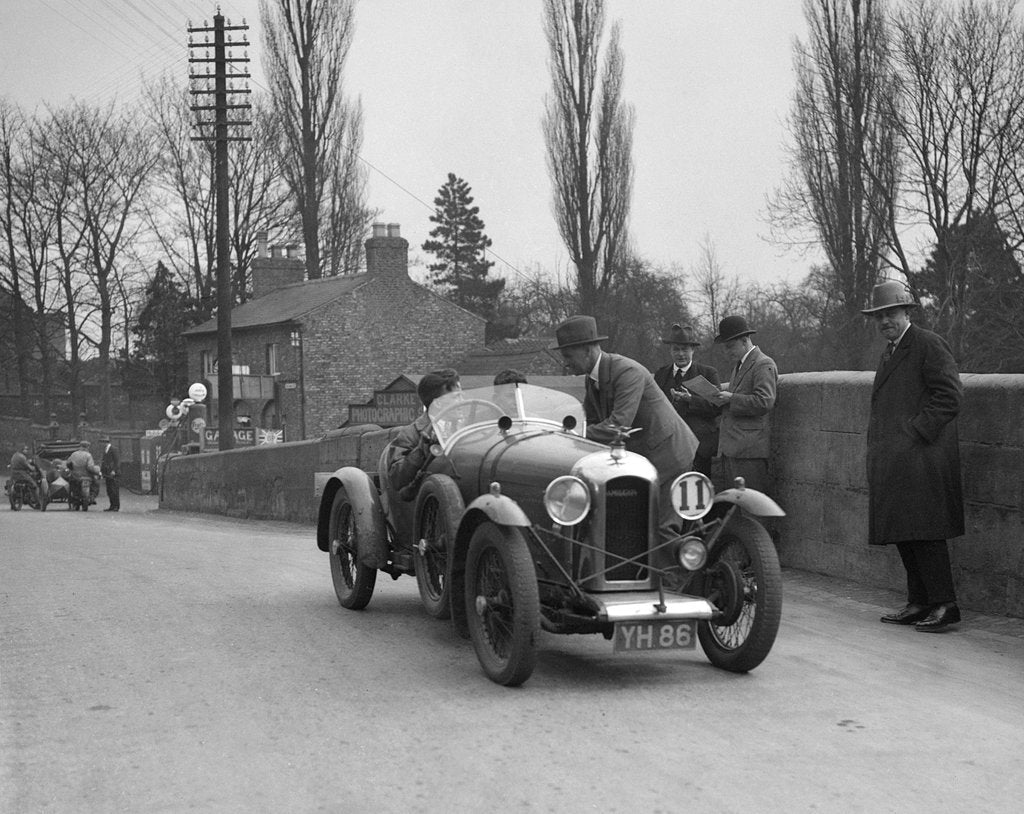 Detail of Amilcar Standard Sports at the Ilkley & District Motor Club Trial, Thirsk, Yorkshire, 1930s by Bill Brunell