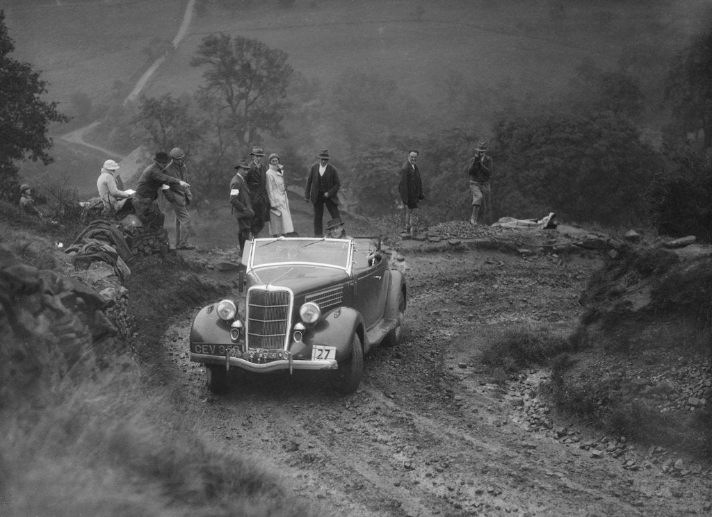Detail of Ford V8 of CAH Cann competing in the MCC Sporting Trial, 1935 by Bill Brunell
