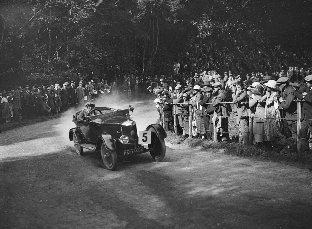 Detail of AC of Lilian Roper competing in the MAC Shelsley Walsh Hillclimb, Worcestershire, 1923 by Bill Brunell