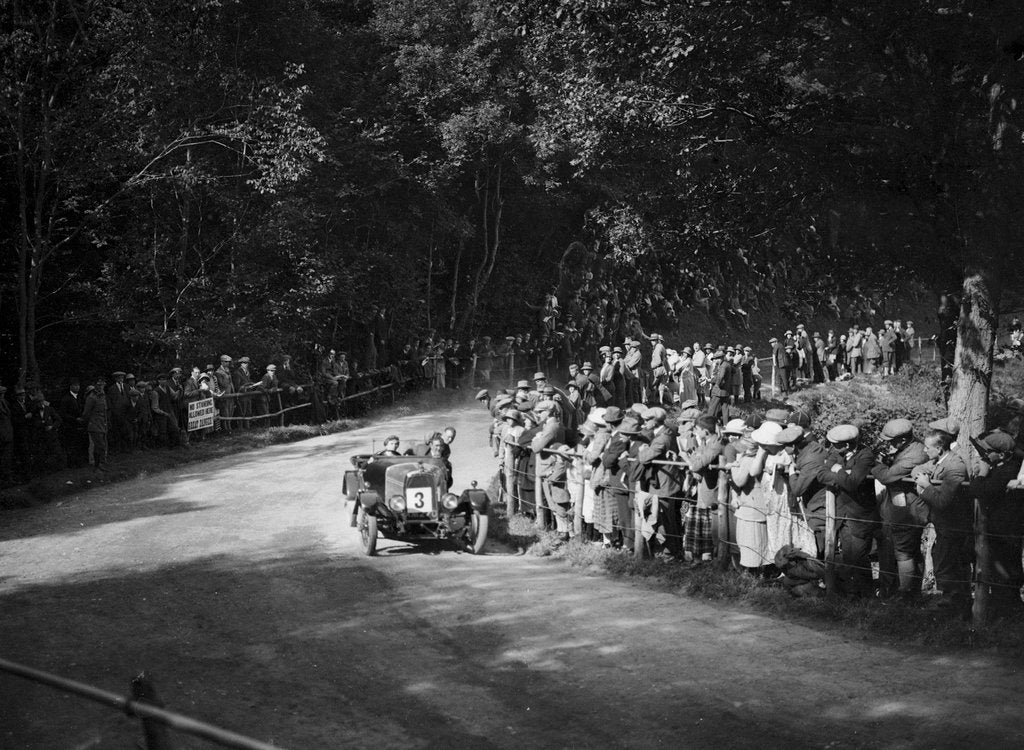 Detail of Aston Martin of Winifred Pink competing in the MAC Shelsley Walsh Hillclimb, Worcestershire, 1923 by Bill Brunell