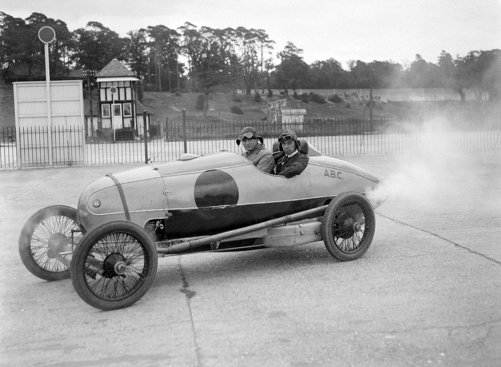 Detail of ABC of Eric Gordon England, JCC 200 Mile Race, Brooklands, 1921 by Bill Brunell