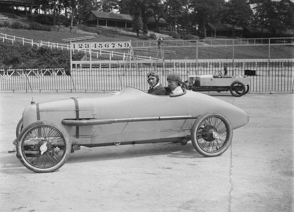 Detail of Enfield-Allday of AC Bertelli at the JCC 200 Mile Race, Brooklands, 1922 by Bill Brunell