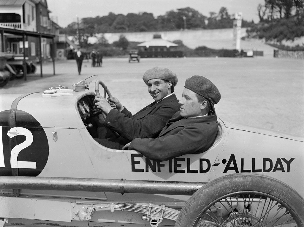 Detail of Enfield-Allday of Woolf Barnato at the JCC 200 Mile Race, Brooklands, 1922 by Bill Brunell