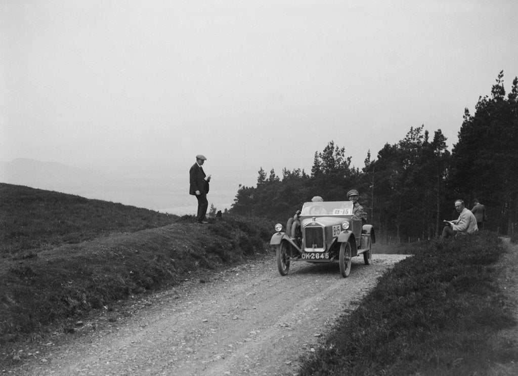 Detail of Wolseley 2-seater of A Smith taking part in the Scottish Light Car Trial, 1922 by Bill Brunell