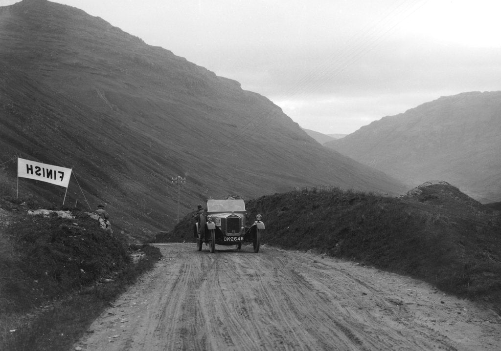 Detail of Wolseley 2-seater of LA Illston taking part in the Scottish Light Car Trial, 1922 by Bill Brunell