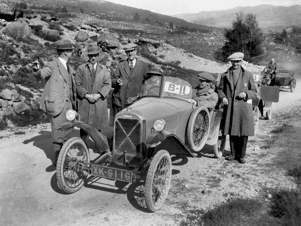 Detail of Salmson open sports 2-seater of Armand Bovier at the Scottish Light Car Trial, 1922 by Bill Brunell