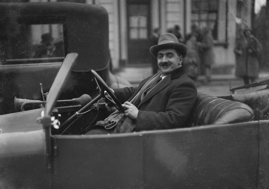 Detail of Mr Cummings of Essex Motor Club by Bill Brunell