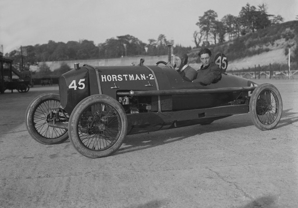 Detail of Horstman of TL Edwards, JCC 200 Mile Race, Brooklands, 1921 by Bill Brunell