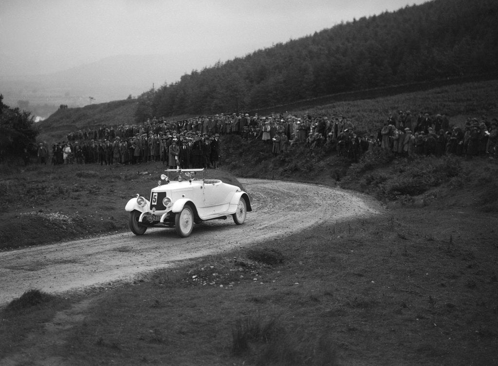Detail of Armstrong-Siddeley open 2-seater competing in the Caerphilly Hillclimb, Wales, 1922 by Bill Brunell