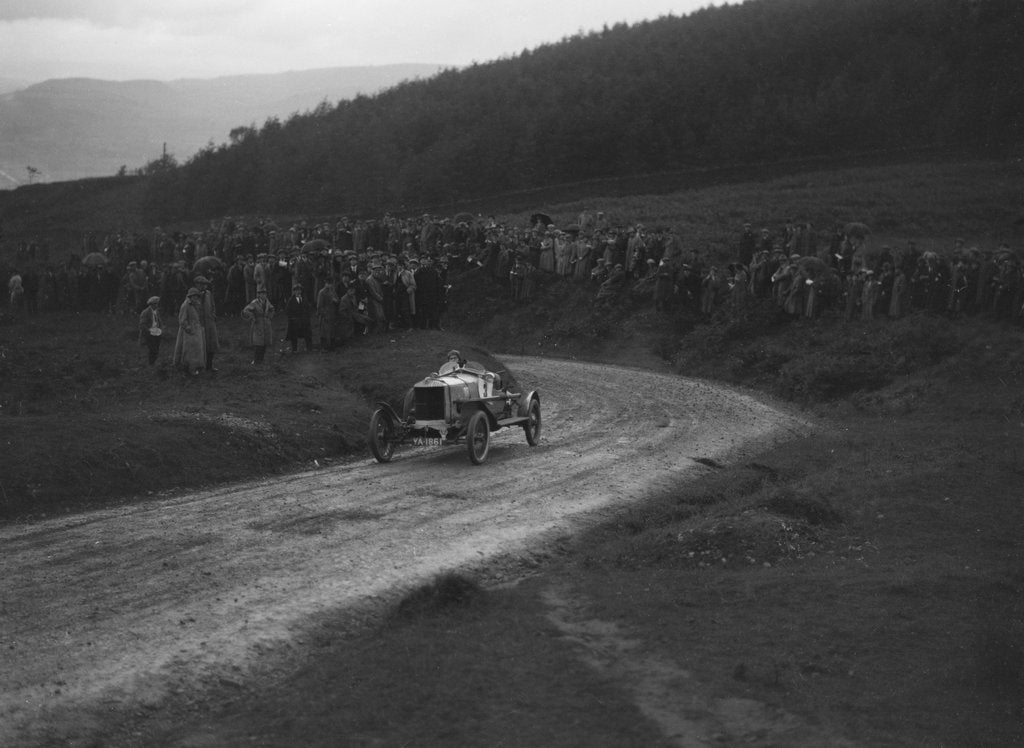 Detail of Horstman Super Sports of Winifred Pink competing in the Caerphilly Hillclimb, Wales, 1922 by Bill Brunell