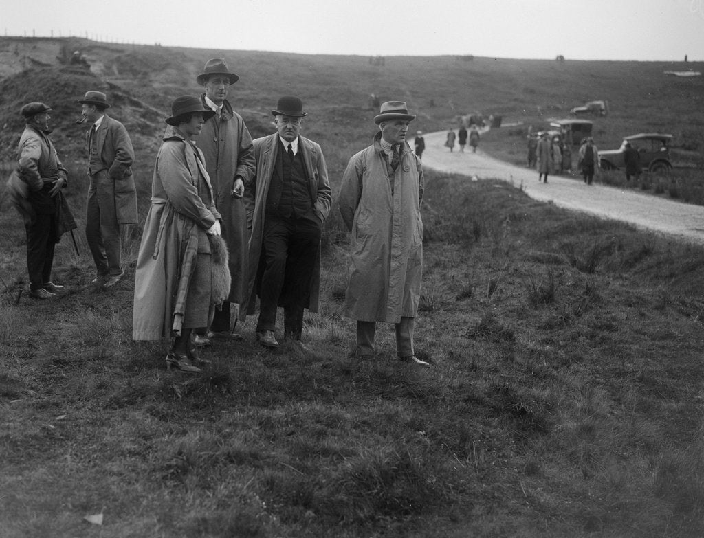 Detail of Sir William Graham and Alderman GF Fosdyke at the Caerphilly Hillclimb, Wales, 1922 by Bill Brunell