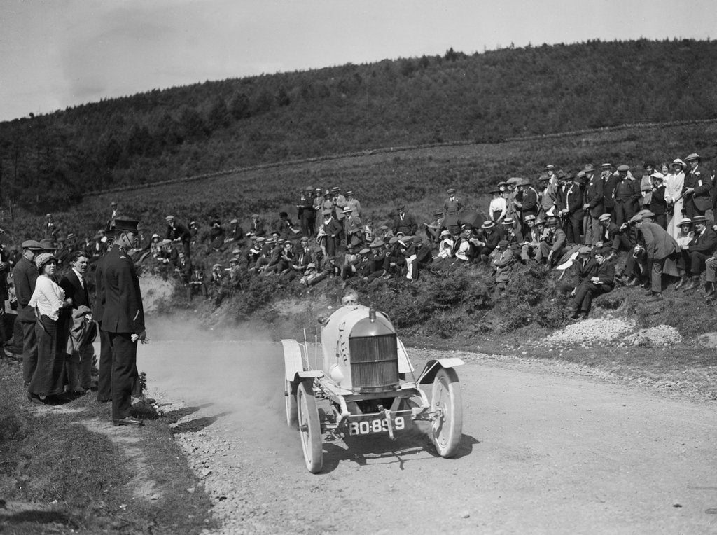 Detail of Car competing in the Caerphilly Hillclimb, Wales, c1920s by Bill Brunell