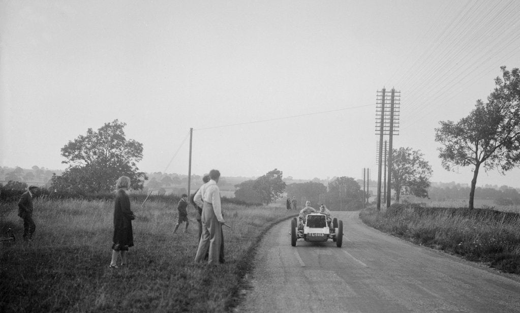 Detail of Road testing Raymond Mays' Vauxhall-Villiers, c1930s by Bill Brunell