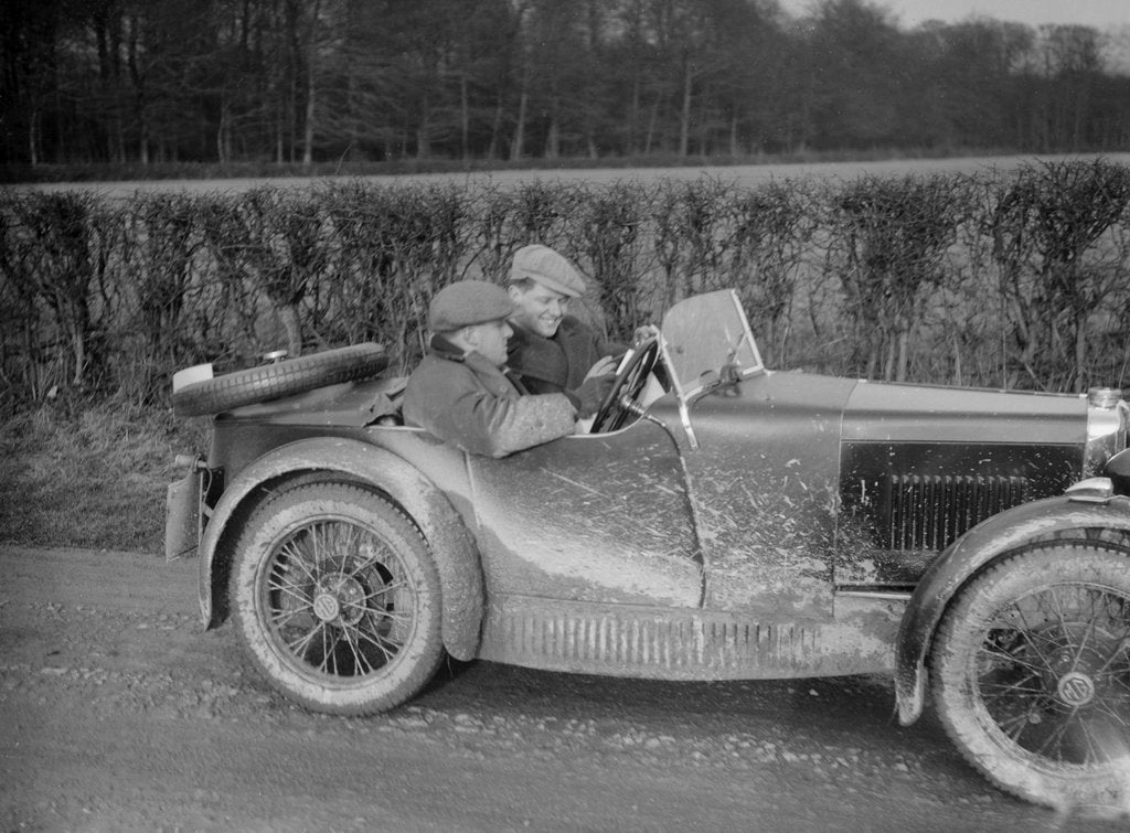 Detail of MG M Type competing in the MG Car Club Trial, 1931 by Bill Brunell