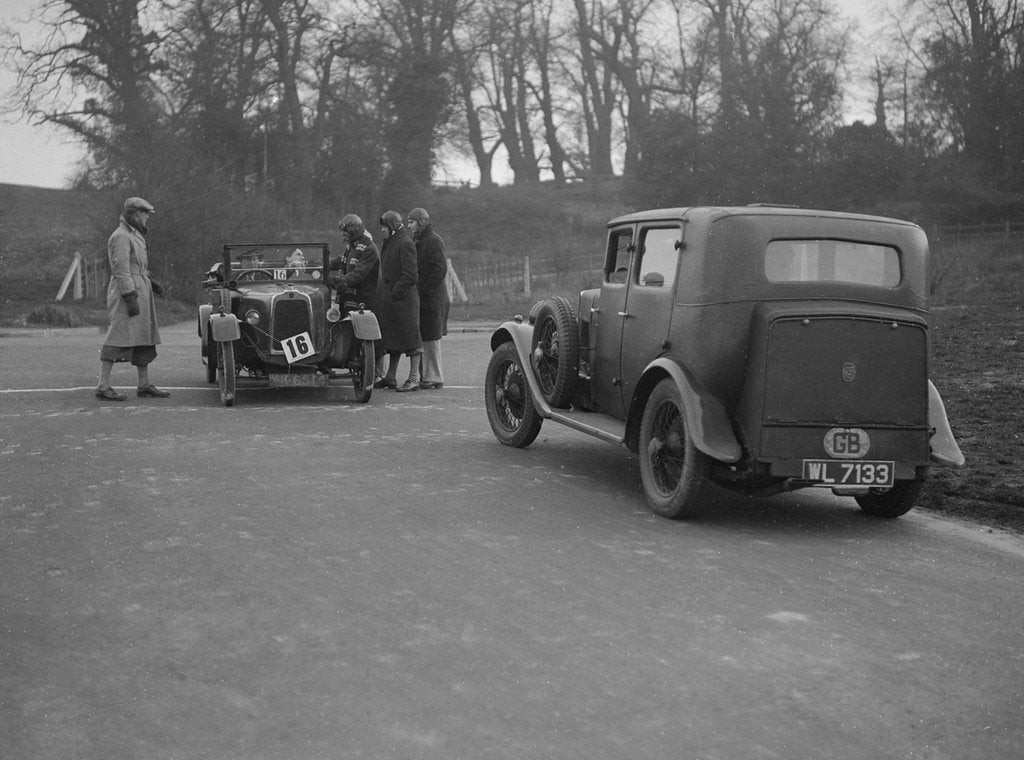 Detail of Talbot of EPH Jones and a MG 18/80 at the JCC Half-Day Trial, Ranmore Common, Surrey, 1930 by Bill Brunell