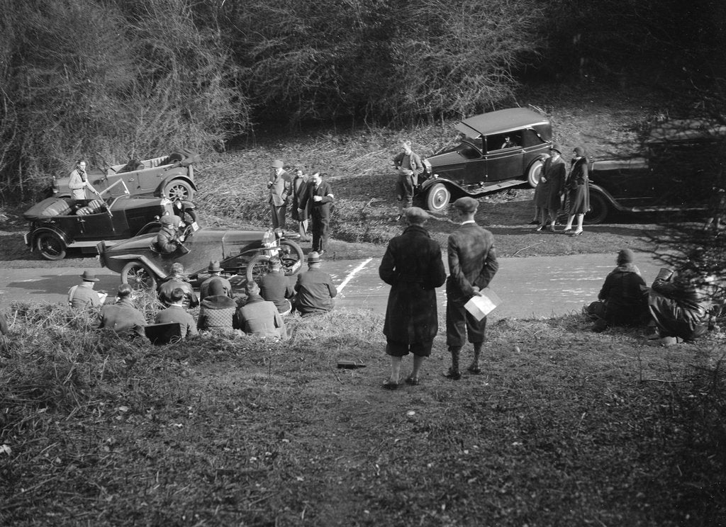 Detail of Salmson at the JCC Half-Day Trial, Ranmore Common, Surrey, 1930 by Bill Brunell