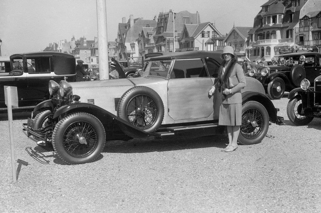 Detail of Delage at Boulogne Motor Week, France, 1928 by Bill Brunell