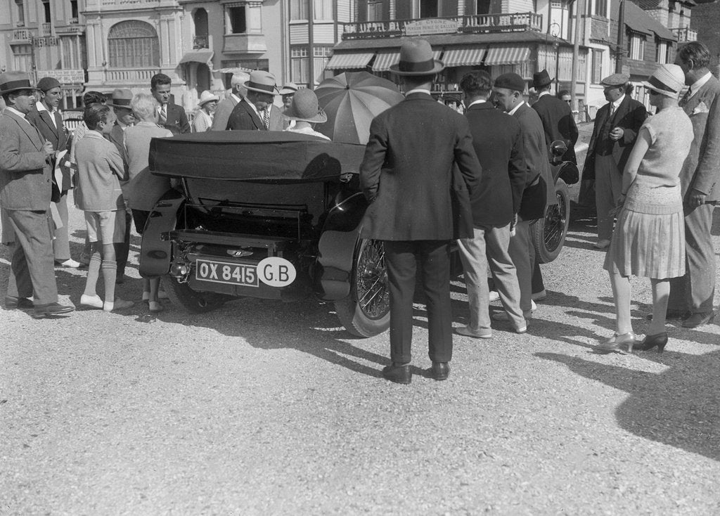 Detail of Bentley 4-seater of SK Thornley, Boulogne Motor Week, France, 1928 by Bill Brunell