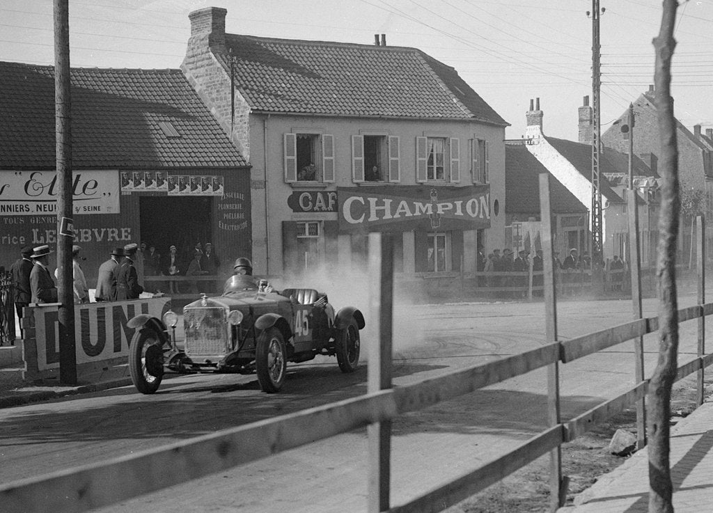 Detail of Alfa Romeo of FW Stiles, Boulogne Motor Week, France, 1928 by Bill Brunell