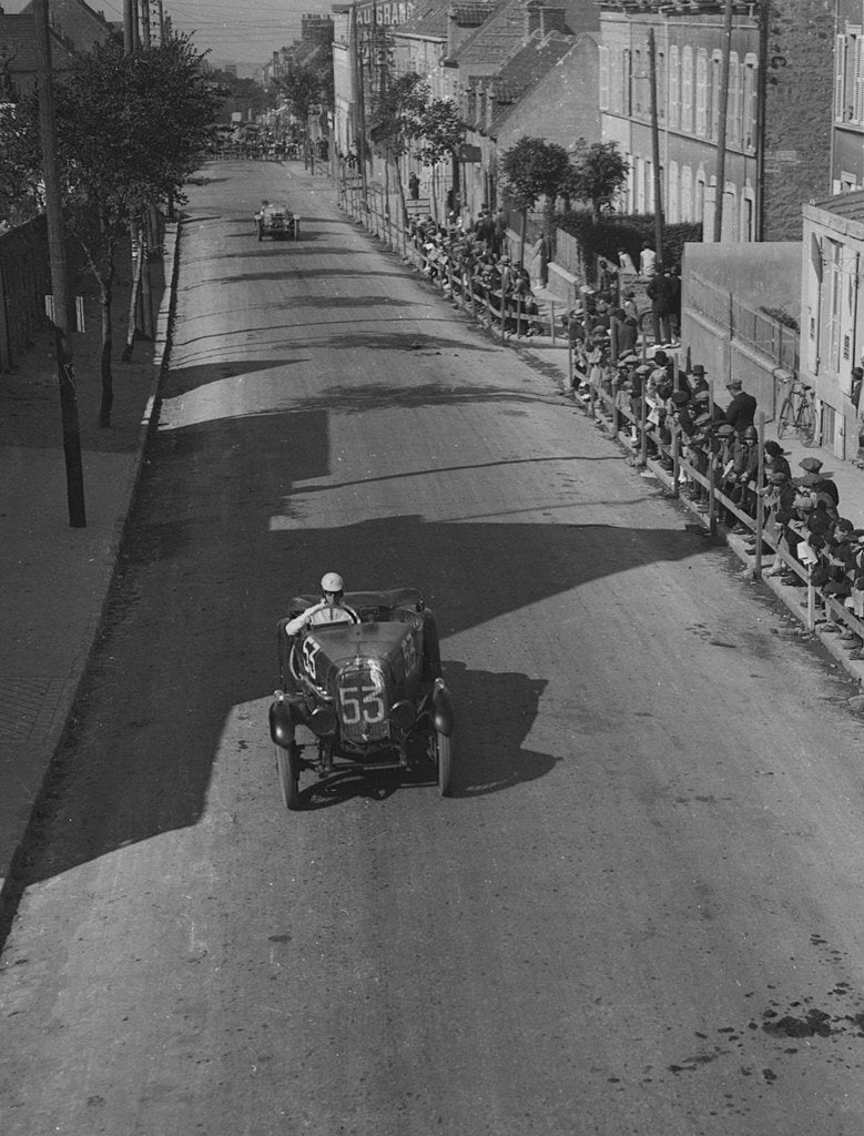 Detail of Alvis of Ruth Urquhart Dykes competing at the Boulogne Motor Week, France, 1928 by Bill Brunell