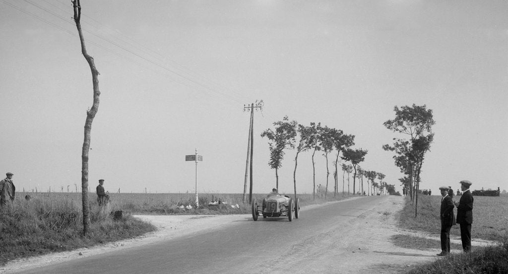 Detail of Delage of Malcolm Campbell, winner of the Grand Prix de Boulogne, Boulogne Motor Week, France, 1928 by Bill Brunell