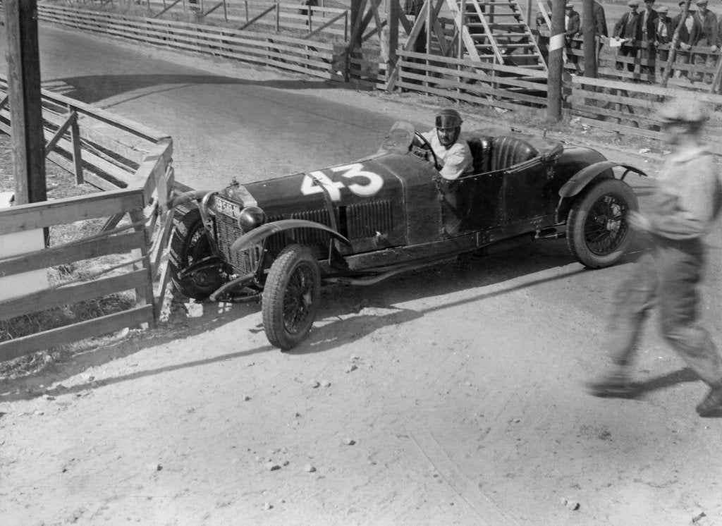 Detail of Alfa Romeo of Boris Ivanowski competing at the Boulogne Motor Week, France, 1928 by Bill Brunell