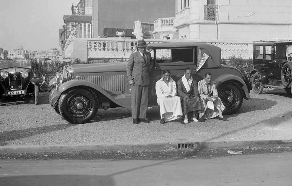 Detail of Minerva coupe at Boulogne Motor Week, France, 1928 by Bill Brunell