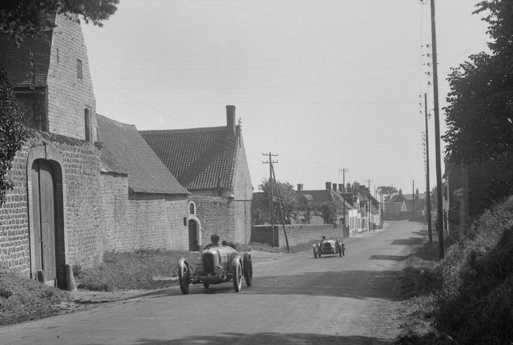 Detail of Salmson competing at the Boulogne Motor Week, Baincthun, France, 1928 by Bill Brunell