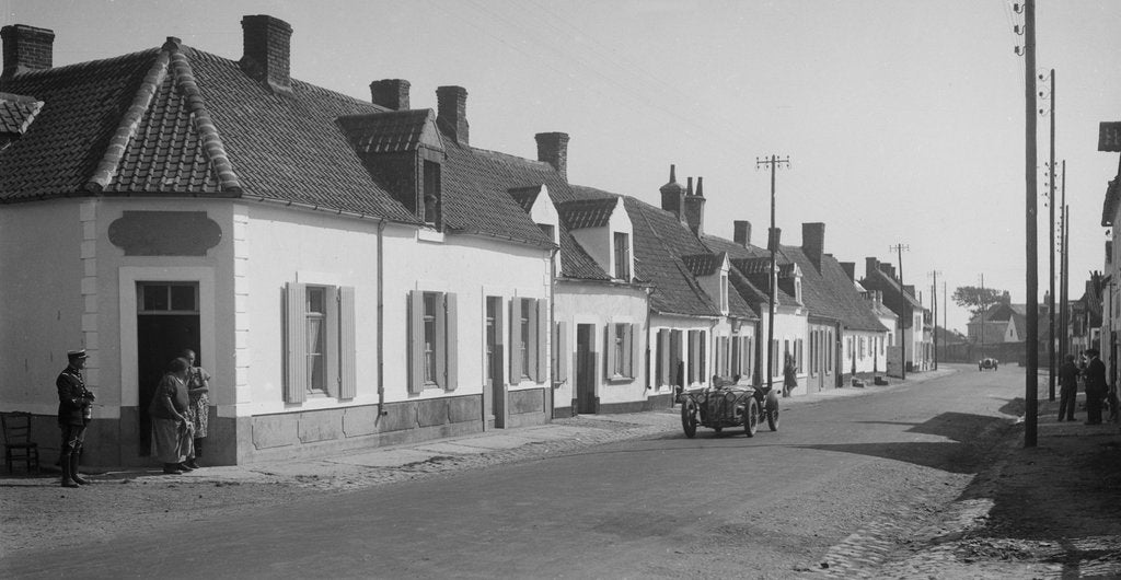 Detail of Amilcar C6 of Miss Maconochie competing at the Boulogne Motor Week, France, 1928 by Bill Brunell