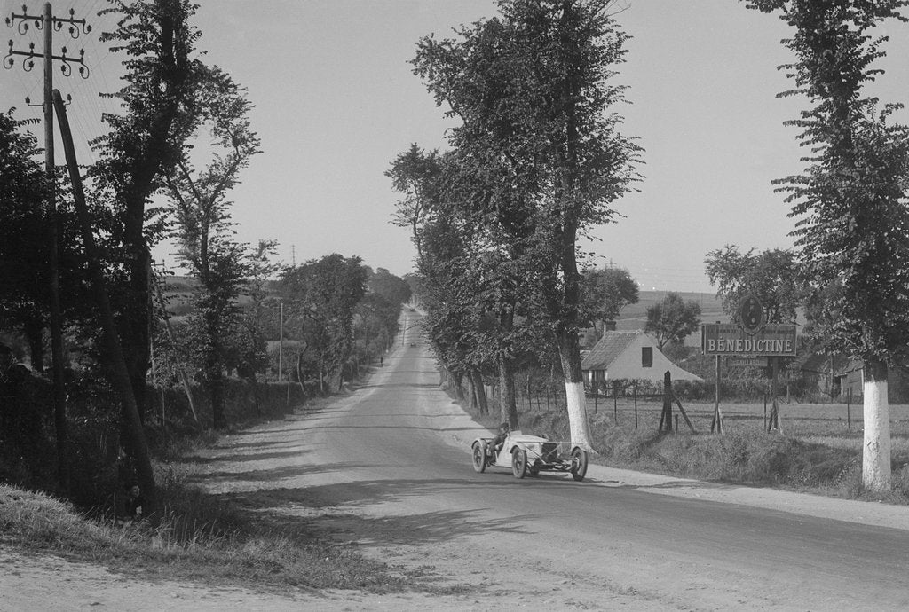 Detail of Lombard competing at the Boulogne Motor Week, France, 1928 by Bill Brunell