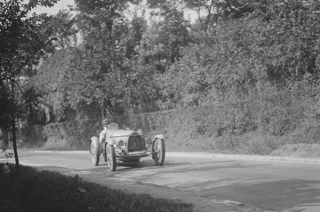 Detail of Bugatti competing at the Boulogne Motor Week, France, 1928 by Bill Brunell