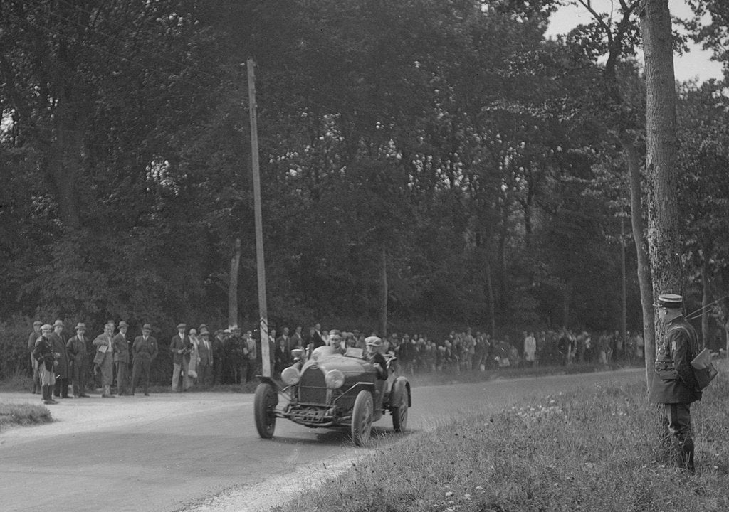 Detail of Bugatti competing at the Boulogne Motor Week, France, 1928 by Bill Brunell