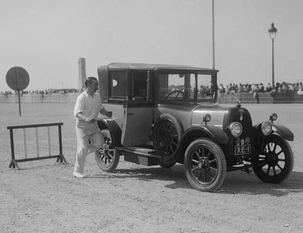 Detail of Fiat coupe at the Boulogne Motor Week, France, 1928 by Bill Brunell