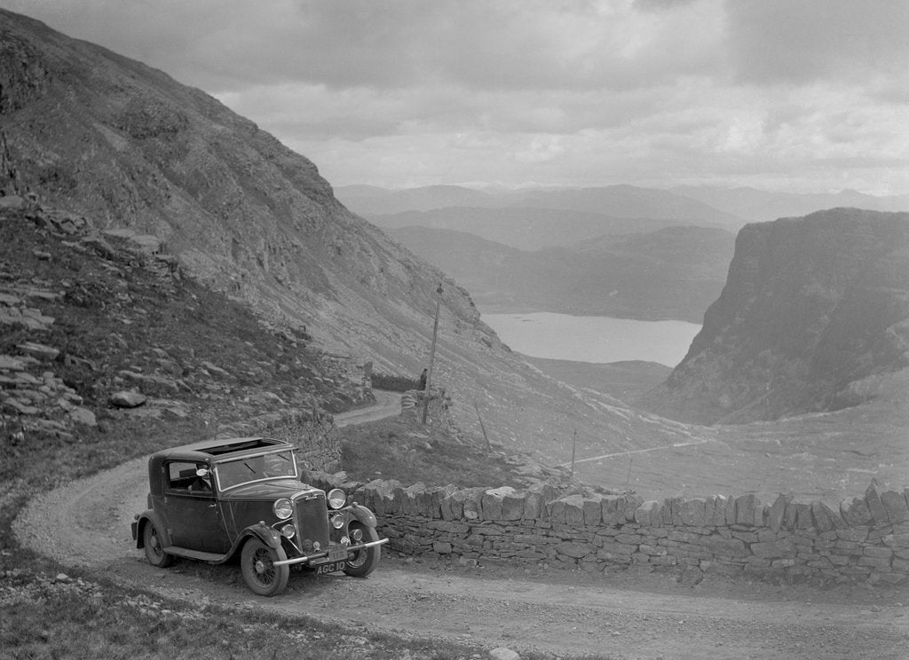 Detail of Crossley of Miss VJM Stephenson competing in the RSAC Scottish Rally, 1936 by Bill Brunell