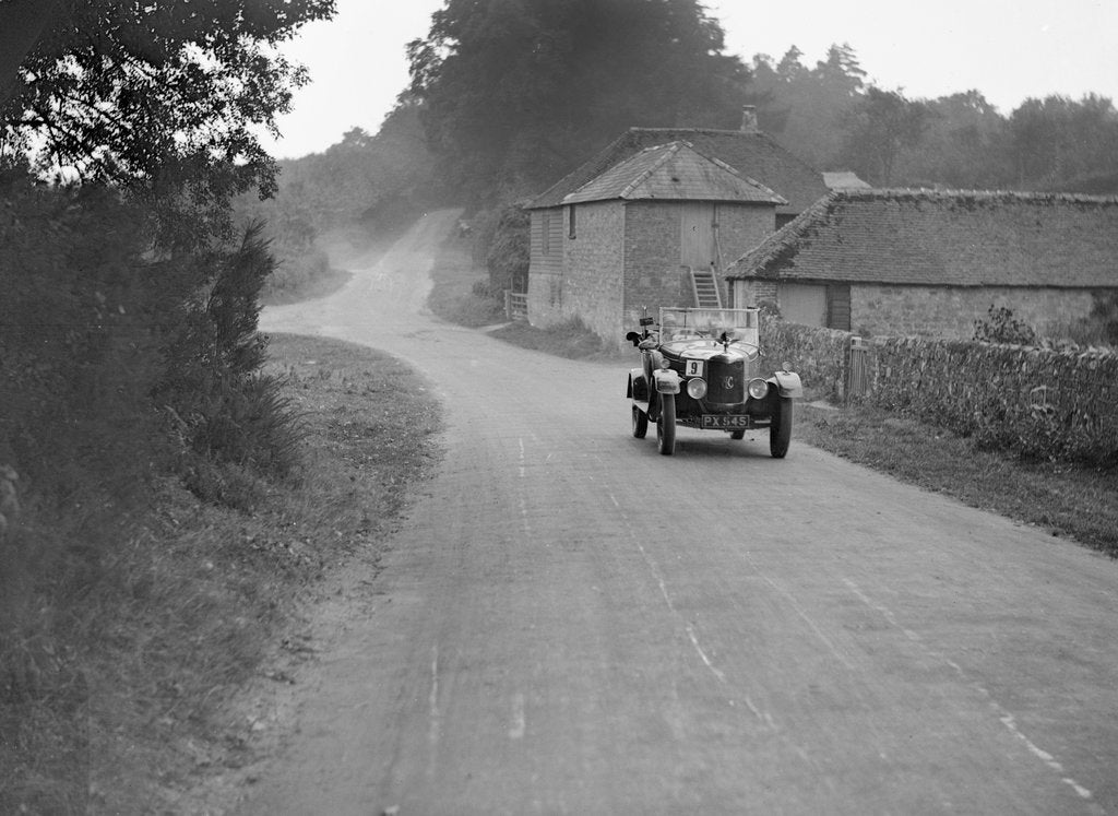 Detail of AC open 4-seater competing in the Brighton & Hove Motor Club Trial, 1920s by Bill Brunell