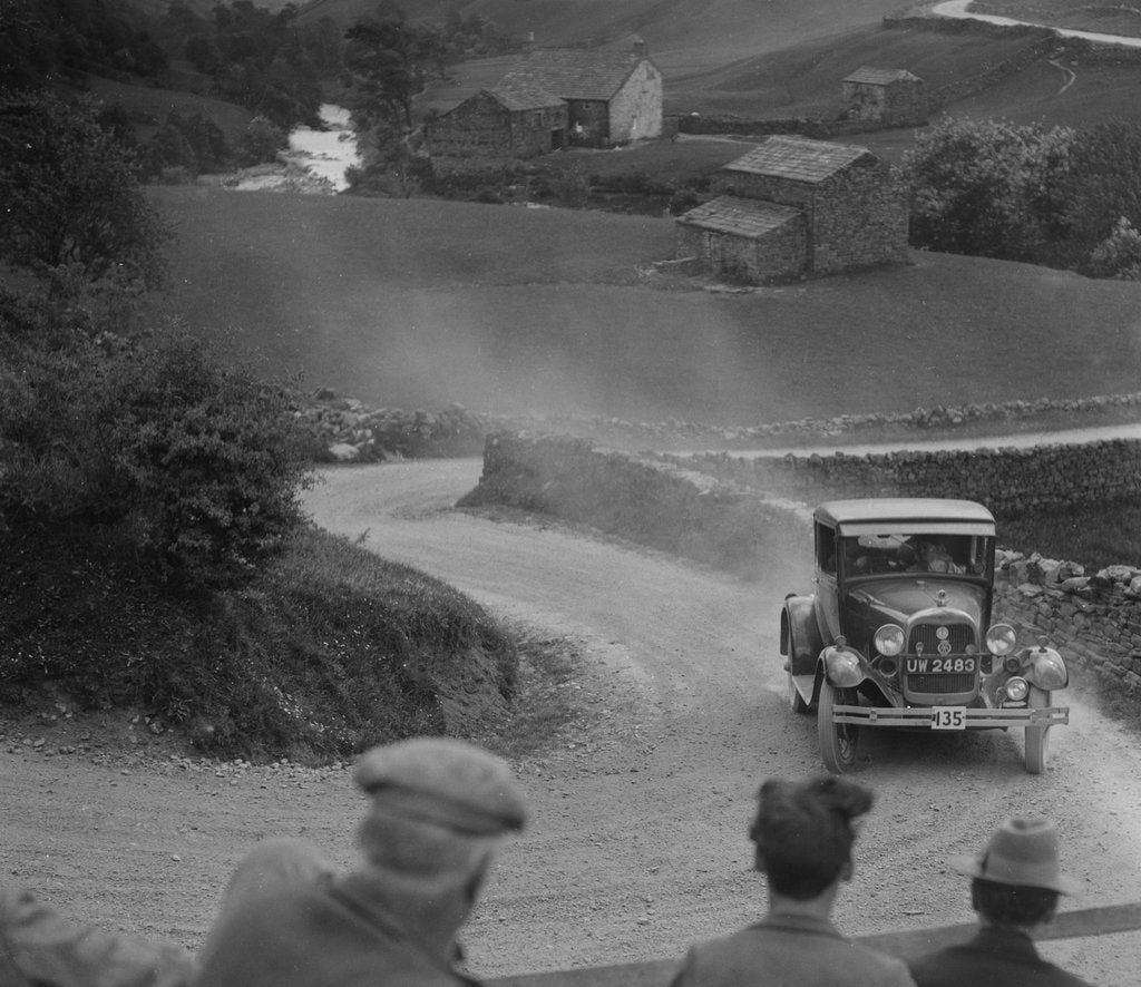 Detail of Ford of GM Denton competing in the MCC Edinburgh Trial, 1930 by Bill Brunell