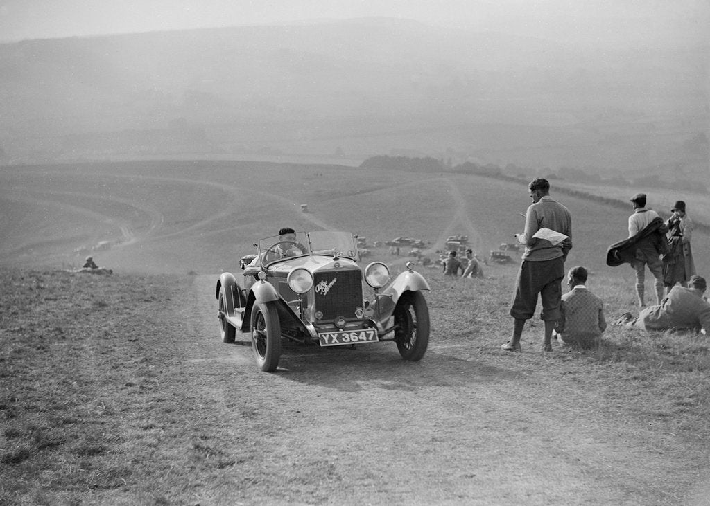 Detail of Alfa Romeo competing in the Brighton & Hove Motor Club Trial, 1920s by Bill Brunell