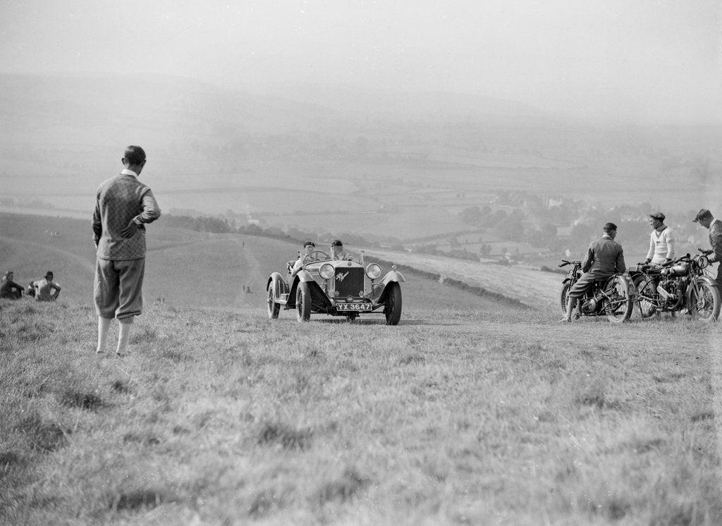 Detail of Alfa Romeo competing in the Brighton & Hove Motor Club Trial, 1920s by Bill Brunell