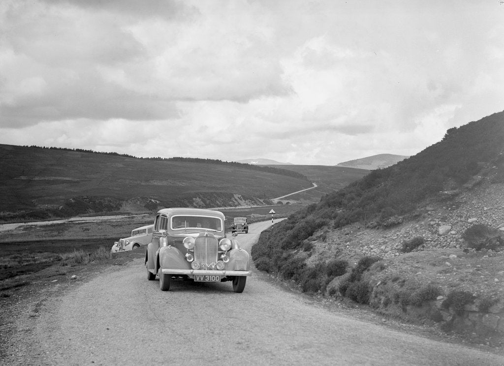 Detail of Vauxhall Big Six saloon of WT Grose, RSAC Scottish Rally, 1933 by Bill Brunell