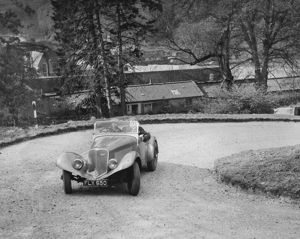 Detail of Lincoln Zephyr engined Allard Special of DG Silcock competing in the RAC Rally, 1939 by Bill Brunell
