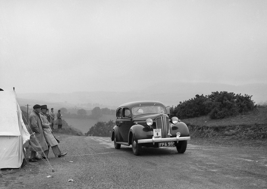 Detail of Dodge saloon of AT Morse competing in the South Wales Auto Club Welsh Rally, 1937 by Bill Brunell