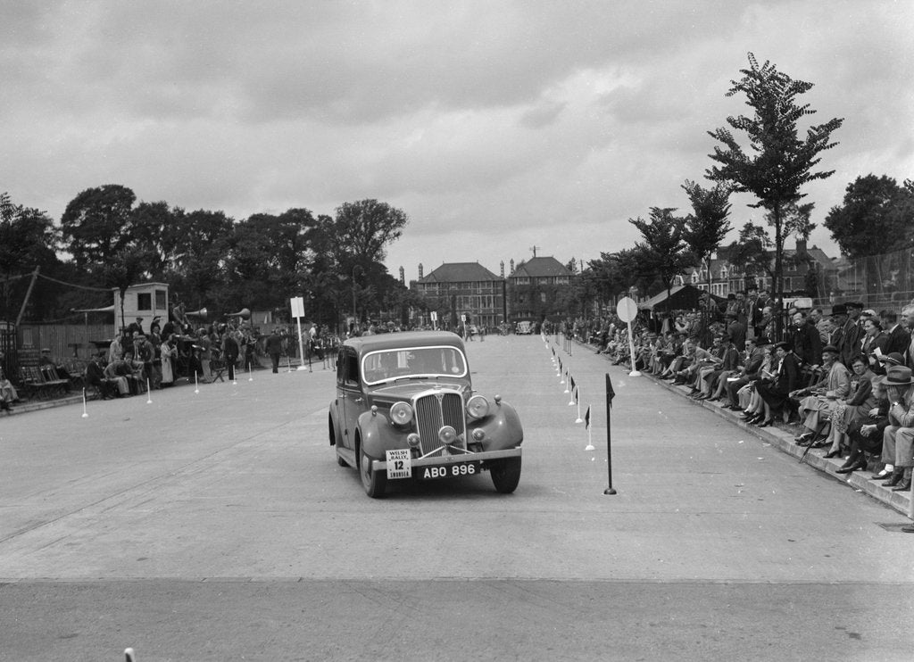 Detail of Rover saloon of DB Morgan competing in the South Wales Auto Club Welsh Rally, 1937 by Bill Brunell