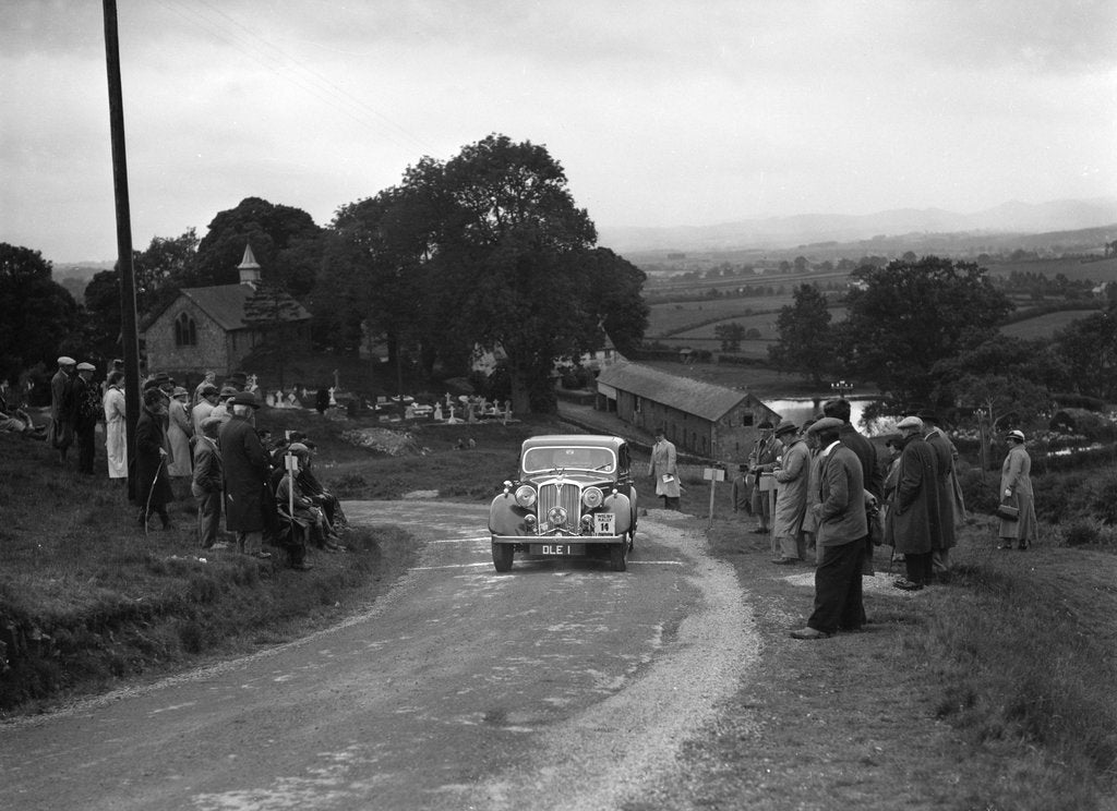 Detail of Rover saloon of CH Cooper competing in the South Wales Auto Club Welsh Rally, 1937 by Bill Brunell