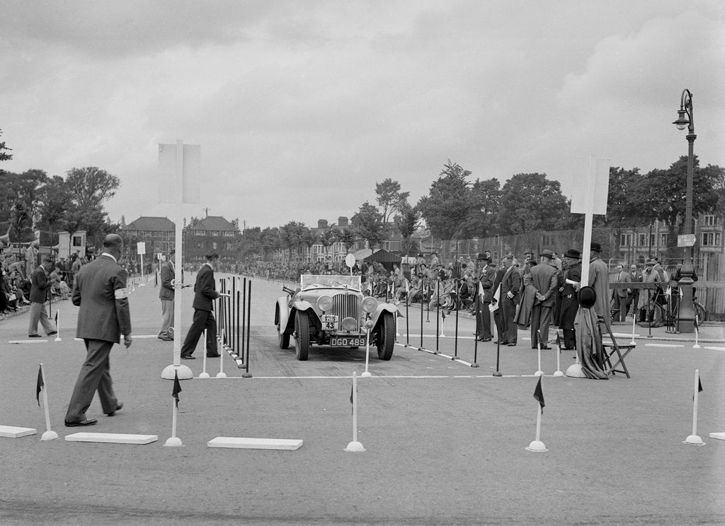 Detail of AC of LP Jaques competing in the South Wales Auto Club Welsh Rally, 1937 by Bill Brunell