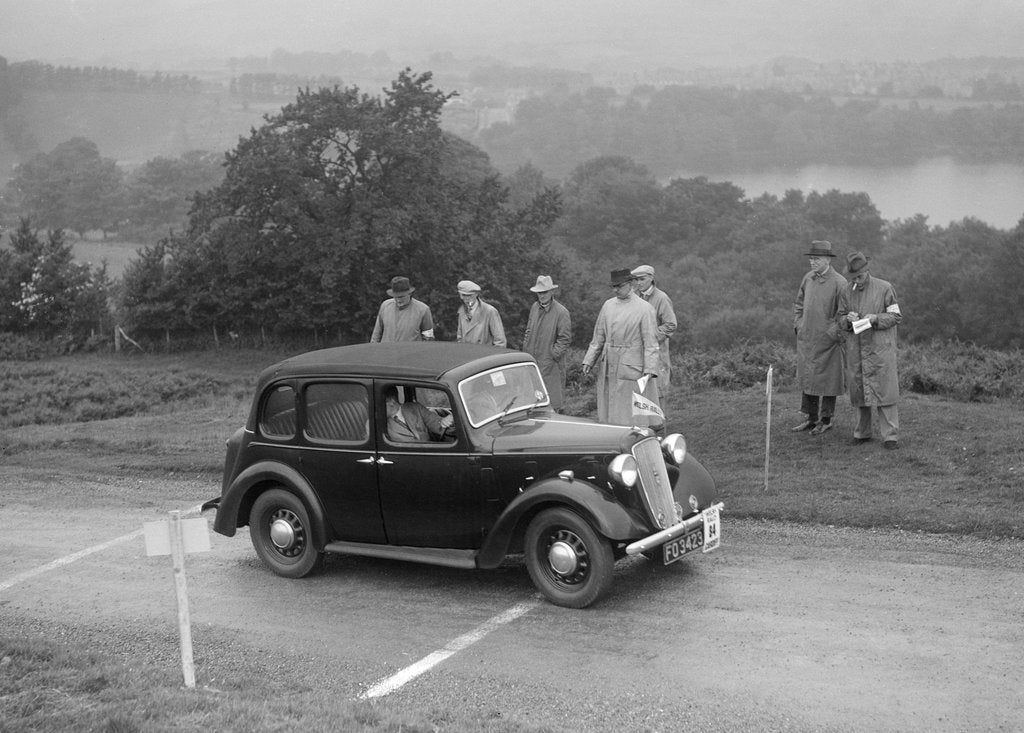 Detail of Austin Cambridge saloon of T Norton competing in the South Wales Auto Club Welsh Rally, 1937 by Bill Brunell