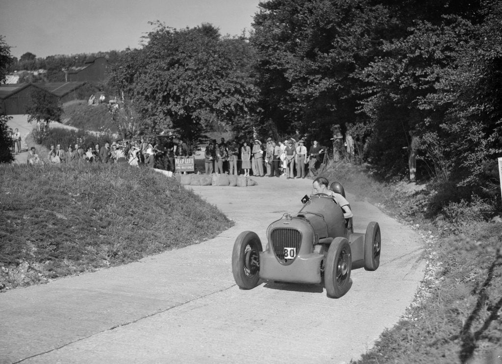 Detail of Ford Model 10 racing special of J Eason-Gibson competing in the VSCC Croydon Speed Trials, 1937 by Bill Brunell