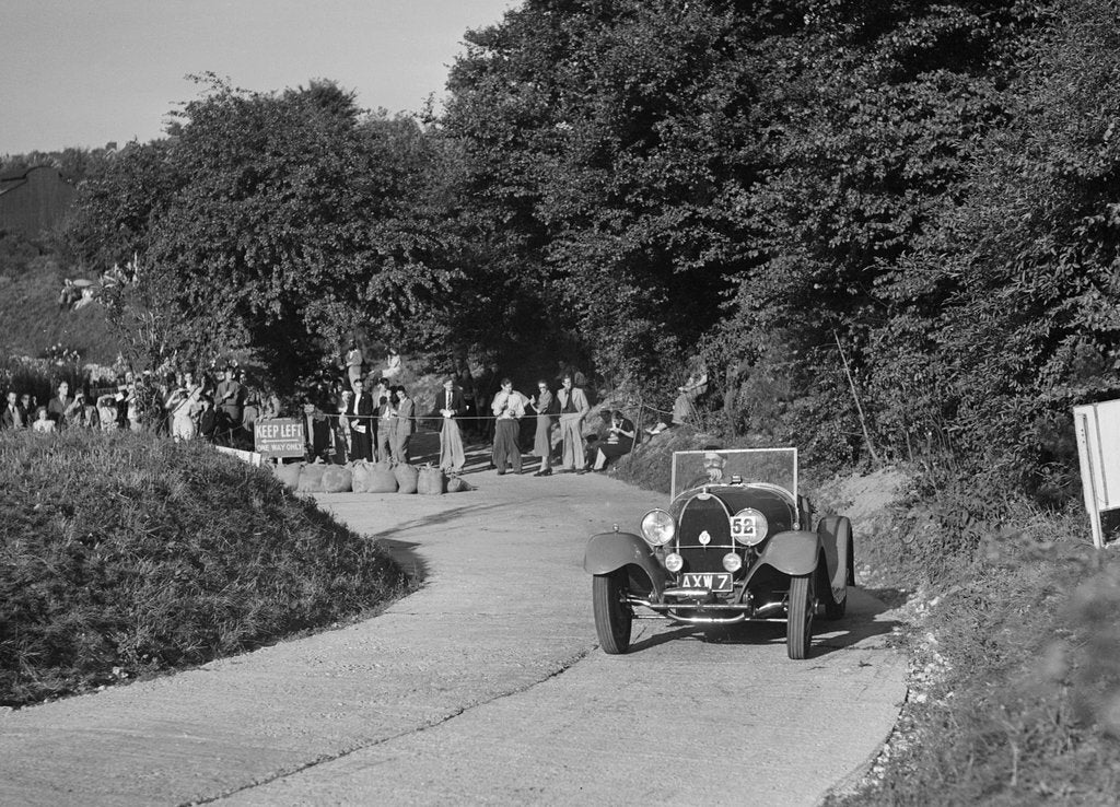 Detail of Bugatti Type 43 of GM Crozier competing in the VSCC Croydon Speed Trials, 1937 by Bill Brunell