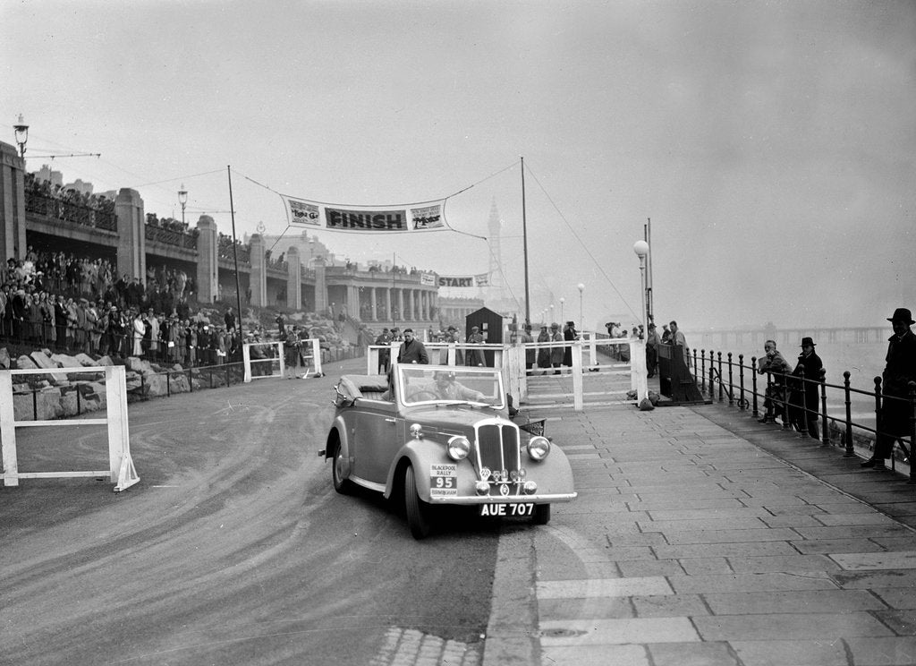 Detail of Standard Avon Twelve competing in the Blackpool Rally, 1936 by Bill Brunell