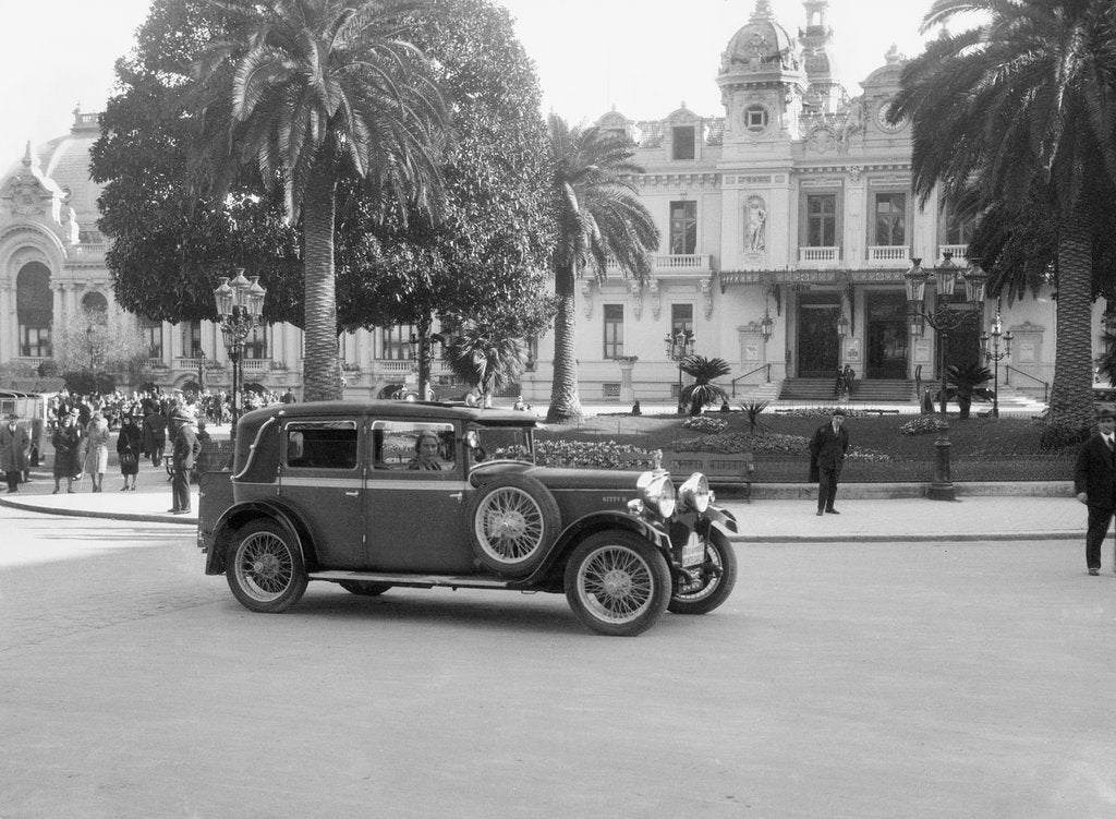 Detail of Talbot 14/45 of Kitty Brunell competing in the Monte Carlo Rally, Monaco, 1930 by Bill Brunell